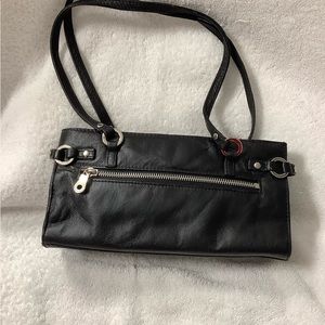 Wilsons Leather Soft Black Leather Small Handbag